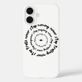 Funda iPhone 16 Nunca Detener... Inspiradora camiseta gráfica