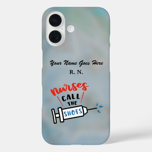 Funda iPhone 16 Nurses Call the Shots name and degree (Reverso )