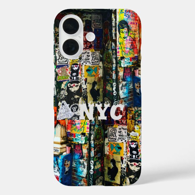 Funda iPhone 16 NYC Graffiti Diseño gráfico Estuche para iPhone (Reverso )
