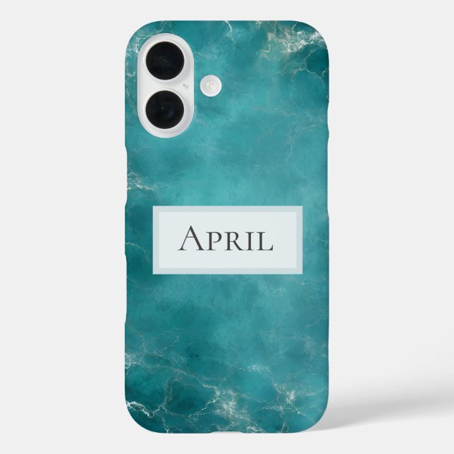 Funda iPhone 16 Océano Verde Teal (Reverso )