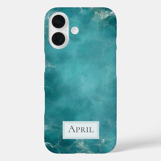 Funda iPhone 16 Océano Verde Teal (Reverso )