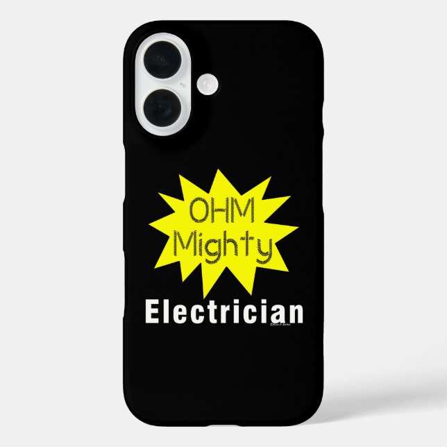 Funda iPhone 16 Ohm Mighty Electrician (Reverso )