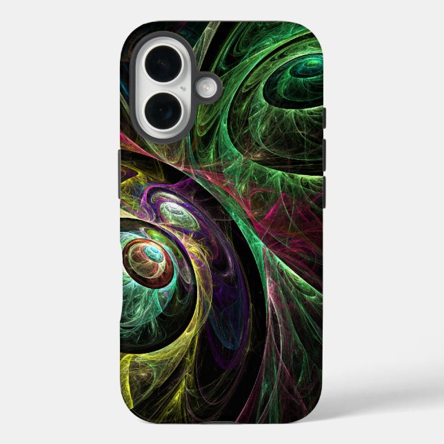 Funda iPhone 16 Ojo a ojo Resumen arte (Reverso )