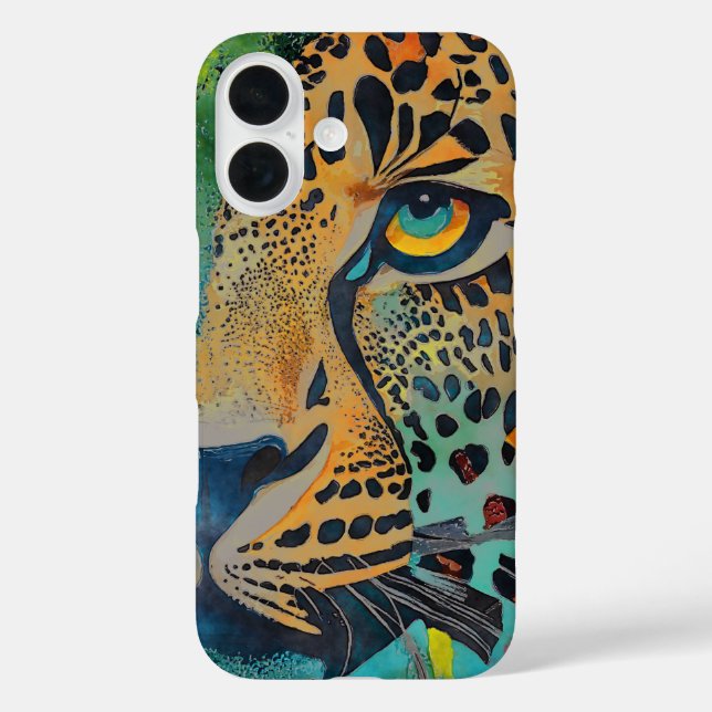 Funda iPhone 16 Ojo del leopardo (Reverso )