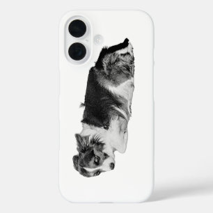 Funda iPhone 16 Ojos de cachorro de tamaño reducido