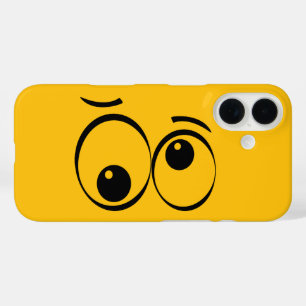 Funda iPhone 16 Ojos de Dibujos Animados Ilustraciones Divertidas
