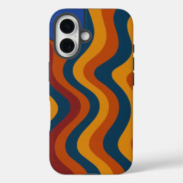 Funda iPhone 16 Olas abstractas coloridas Funda-mate