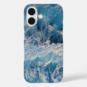Funda iPhone 16 Olas azules del océano