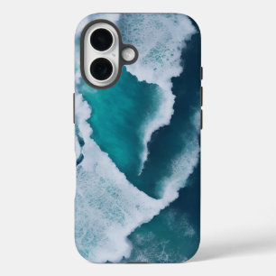 Funda iPhone 16 olas en medio del mar