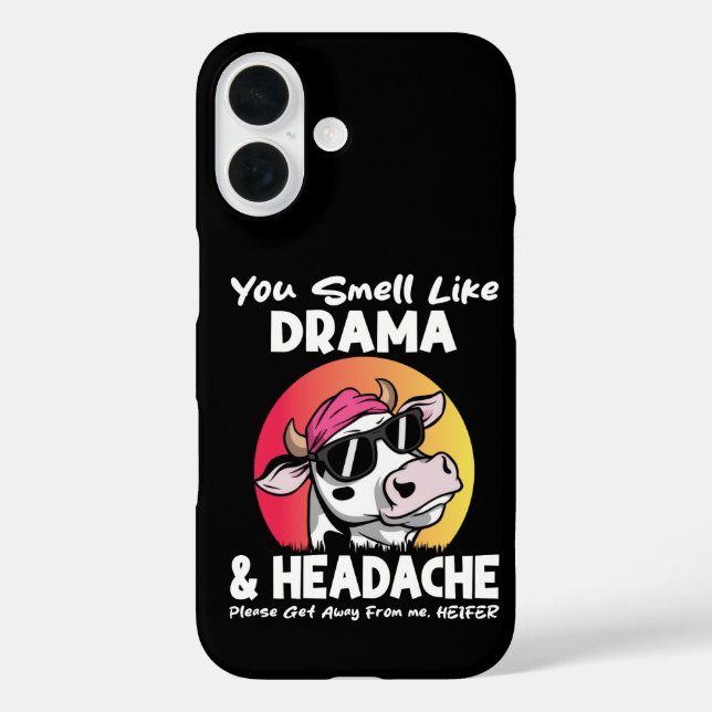 Funda iPhone 16 Olores Como Dolor De Cabeza Dramático Regalos De V (Reverso )
