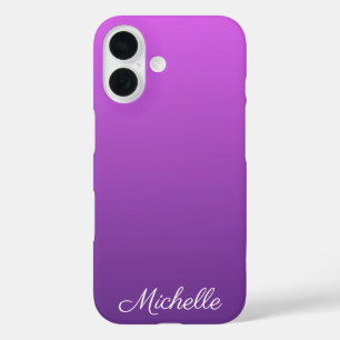 Funda iPhone 16 Ombre morado personalizado
