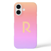 Ombre rosado monograma moderno