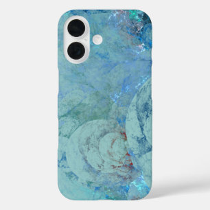 Funda iPhone 16 Opalo Azul Abstracto