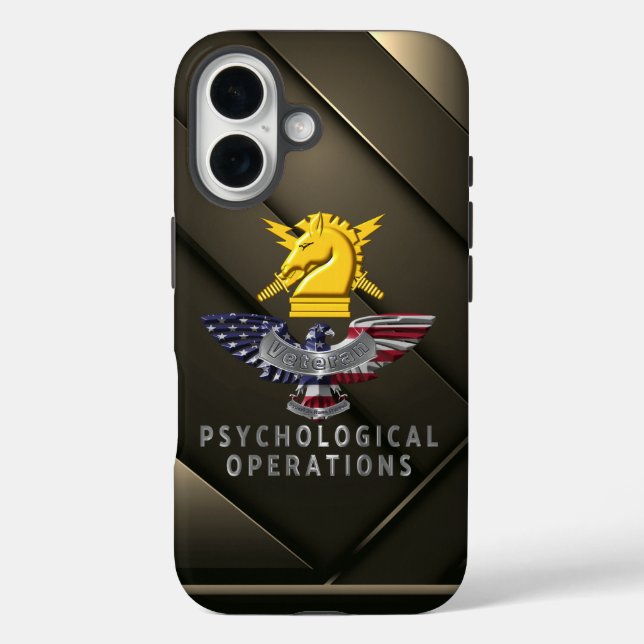 Funda iPhone 16 Operaciones sicológicas PSYOPS (Reverso )