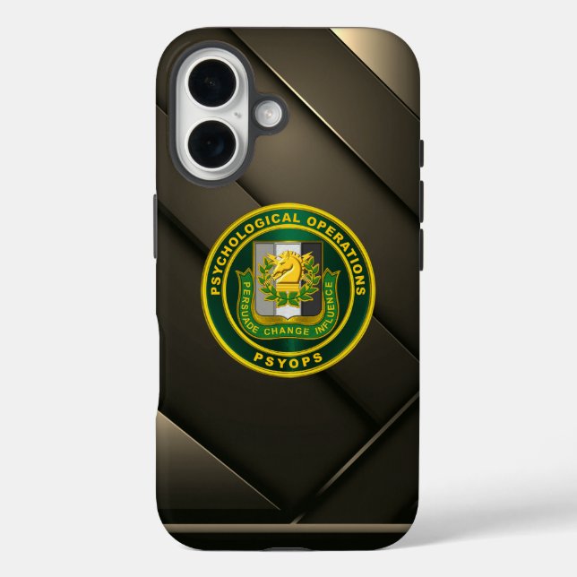 Funda iPhone 16 Operaciones sicológicas PSYOPS (Reverso )