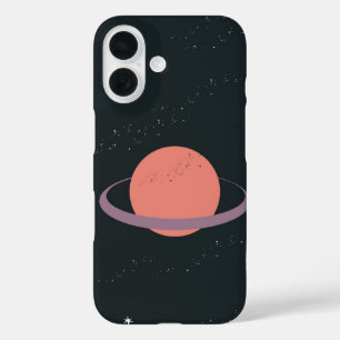Funda iPhone 16 Orbit One - Planeta de anillo mínimo