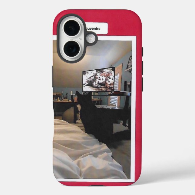 Funda iPhone 16 Oreo chat noir et blanc (Reverso )