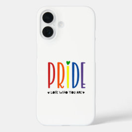 Funda iPhone 16 Orgullo Ama Quien Eres Arcoíris LGBTQ