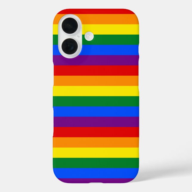 Funda iPhone 16 Orgullo arcoiris (Reverso )