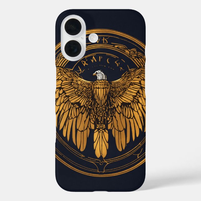 Funda iPhone 16 Orgullo del águila americana (Reverso )
