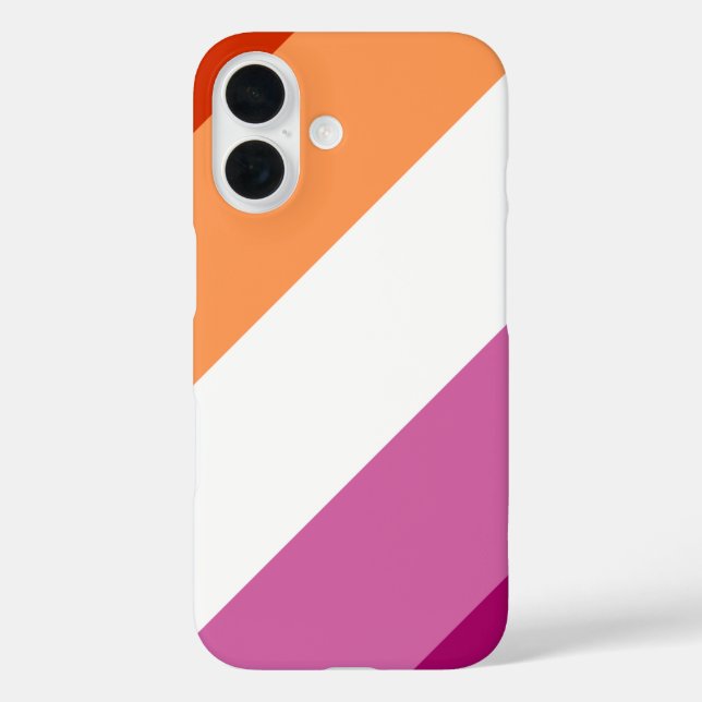Funda iPhone 16 Orgullo lésbico (Reverso )