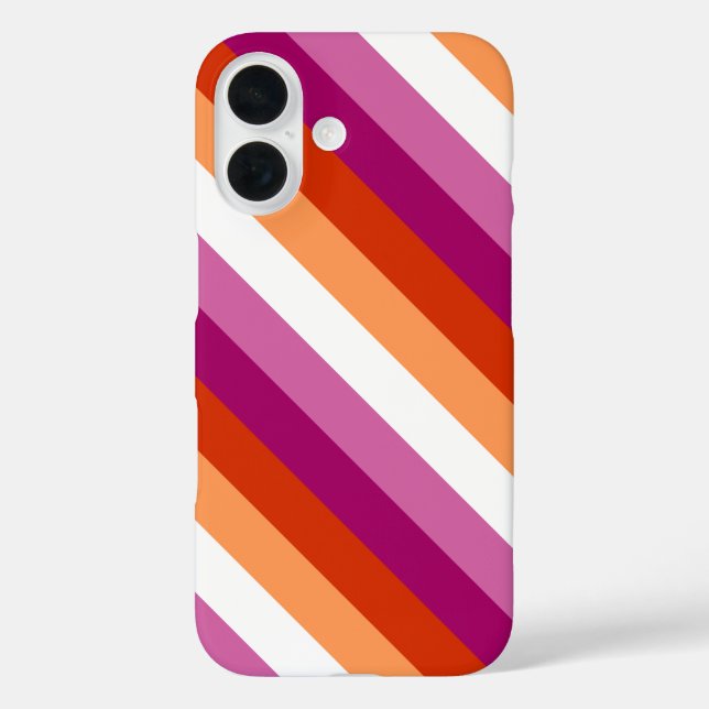Funda iPhone 16 Orgullo lésbico (Reverso )