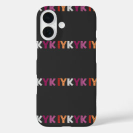 Funda iPhone 16 Orgullo lésbico IYKYK