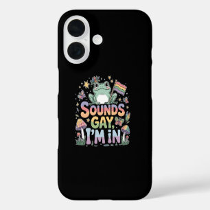Funda iPhone 16 Orgullo LGBT suena gay en el que estoy