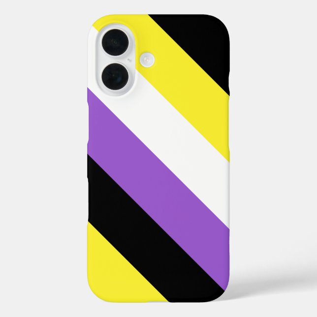 Funda iPhone 16 Orgullo no binario (Reverso )