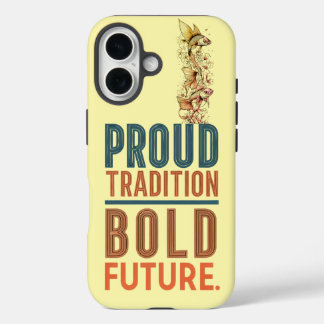 Funda iPhone 16 Orgullosa Tradición, Audaz Diseño Futuro De Borde