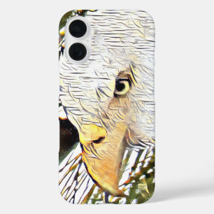 Funda iPhone 16 Orgulloso, fuerte, águila calva estadounidense M15