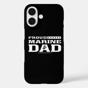 Funda iPhone 16 Orgulloso Marine Dad - Blanco