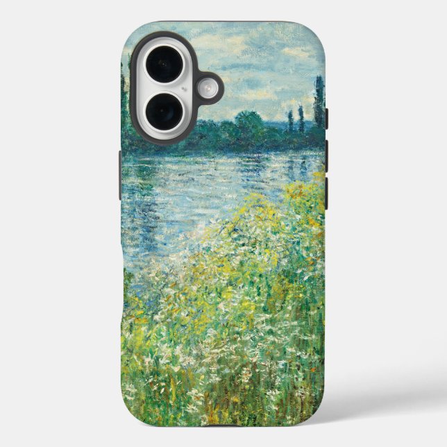 Funda iPhone 16 Orillas del río Sena por Monet (Reverso )