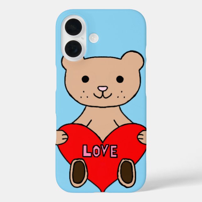 Funda iPhone 16 Oso lindo  (Reverso )