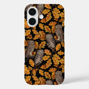 Funda iPhone 16 Ovejas de otoño en negro