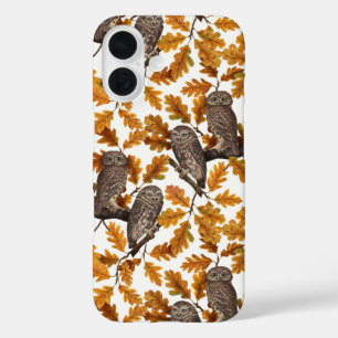 Funda iPhone 16 Ovejas otoñales sobre algodón blanco