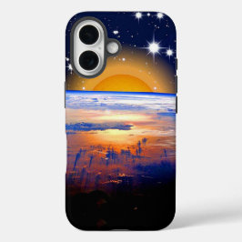 Funda iPhone 16 pacífico, espacio con tierra