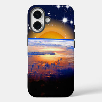 Funda iPhone 16 pacífico,espacio con tierra