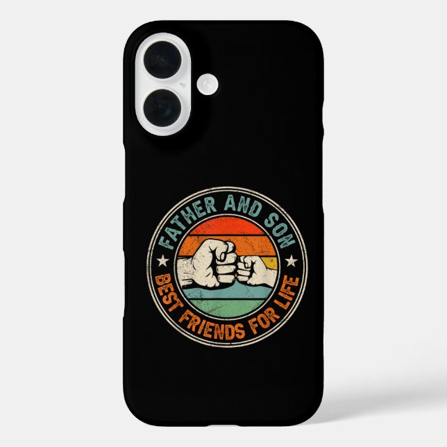 Funda iPhone 16 Padre E Hijo Mejores Amigos De La Vida (Reverso )