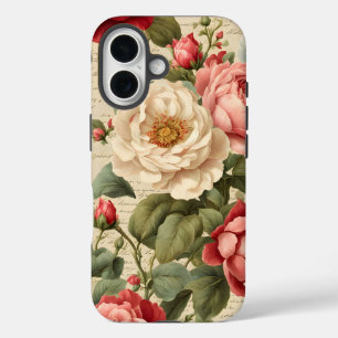 Funda iPhone 16 Página Diario de correo no deseado de Rosa de vint