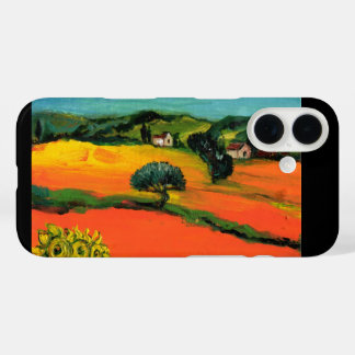 FUNDA iPhone 16 PAISAJE DE TOSCANA CON SIMPATIZANTES