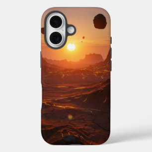 Funda iPhone 16 Paisaje desolado del desierto alienígena