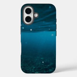 Funda iPhone 16 Paisaje marino con playa, gran ola y caso de mar