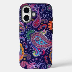 Funda iPhone 16 Paisley Purple Pink