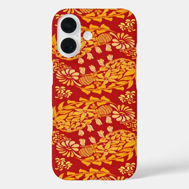 Funda iPhone 16 Paisleys Floral Indian (Reverso )