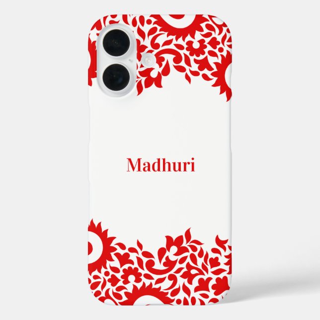 Funda iPhone 16 Paisleys Indian (Reverso )