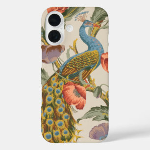 Funda iPhone 16 Pájaro de pavo real
