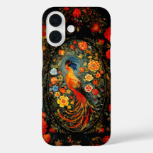 Pájaro de pintura folclórica