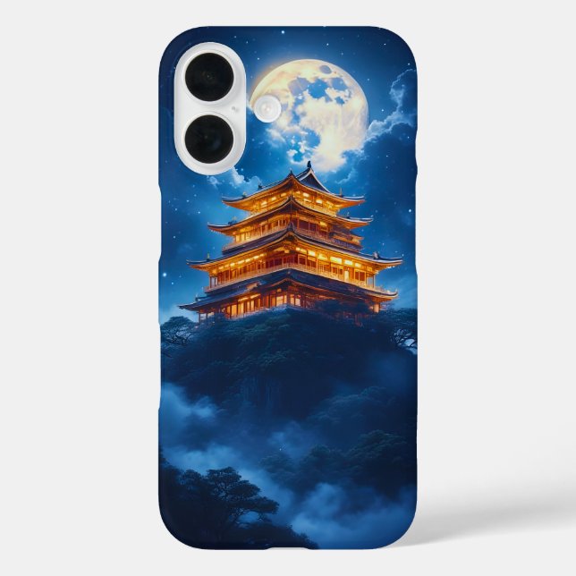 Funda iPhone 16 Palacio Lunar en las Montañas Celestiales (Reverso )