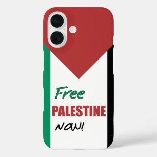 Funda iPhone 16 Palestina Libre ahora bandera palestina